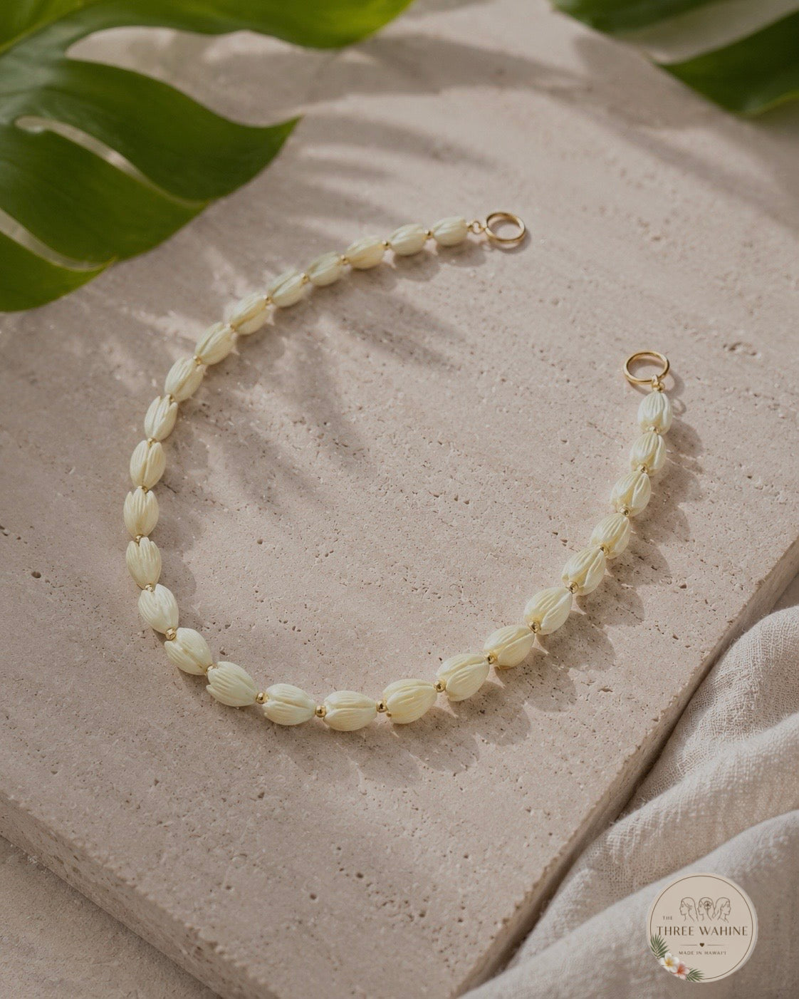 Pikake Single Strand Purse Lei